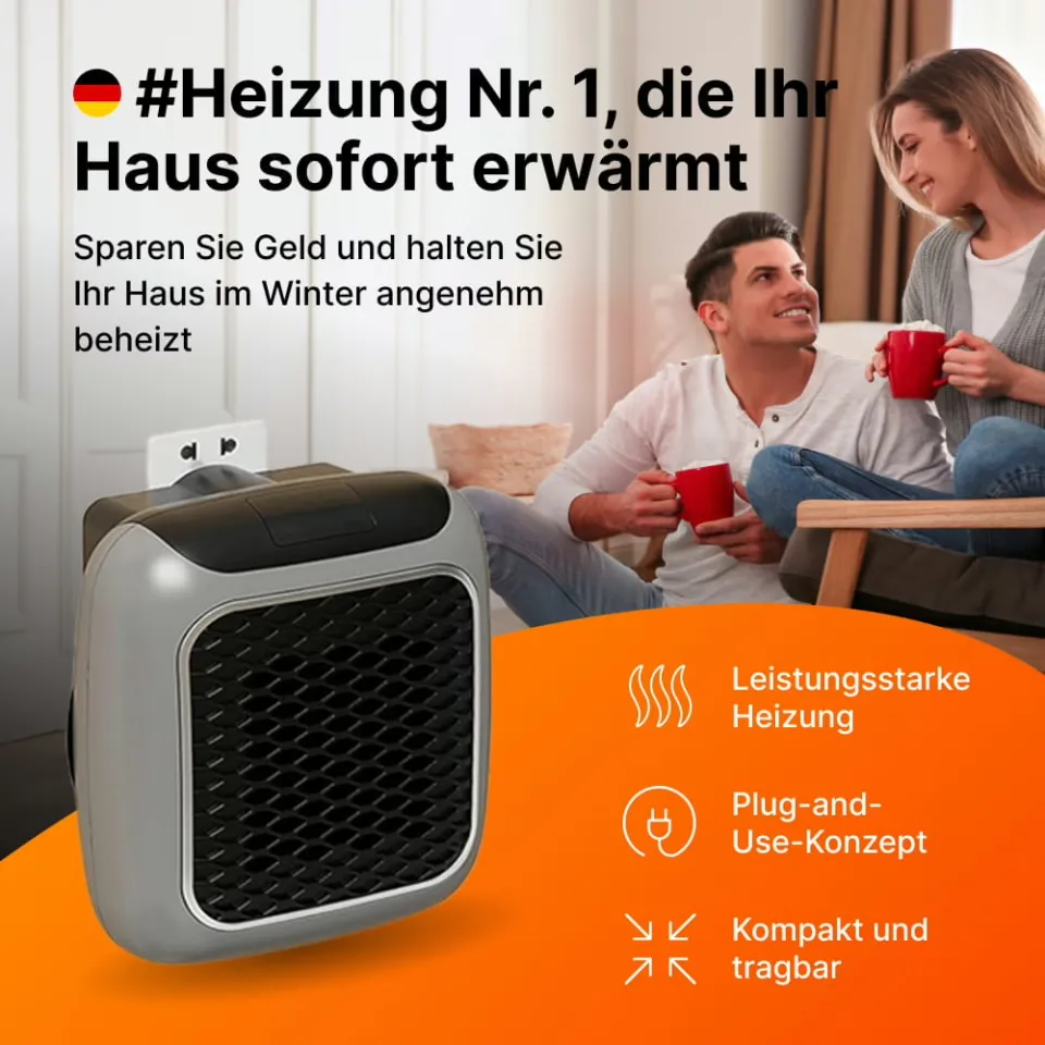 VelaWarm kompakter Keramik-Heizlüfter